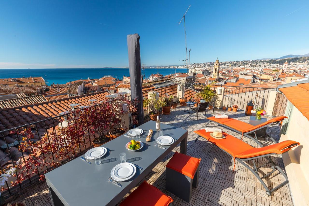Le Château - THE MOST BEAUTIFUL SIGHT IN OLD TOWN, private terrace Nice Exterior foto