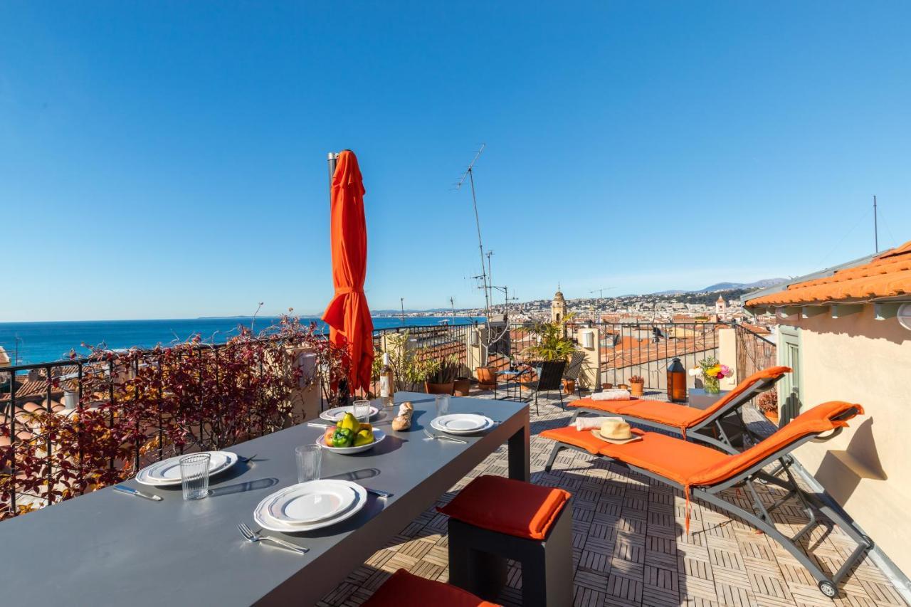 Le Château - THE MOST BEAUTIFUL SIGHT IN OLD TOWN, private terrace Nice Exterior foto