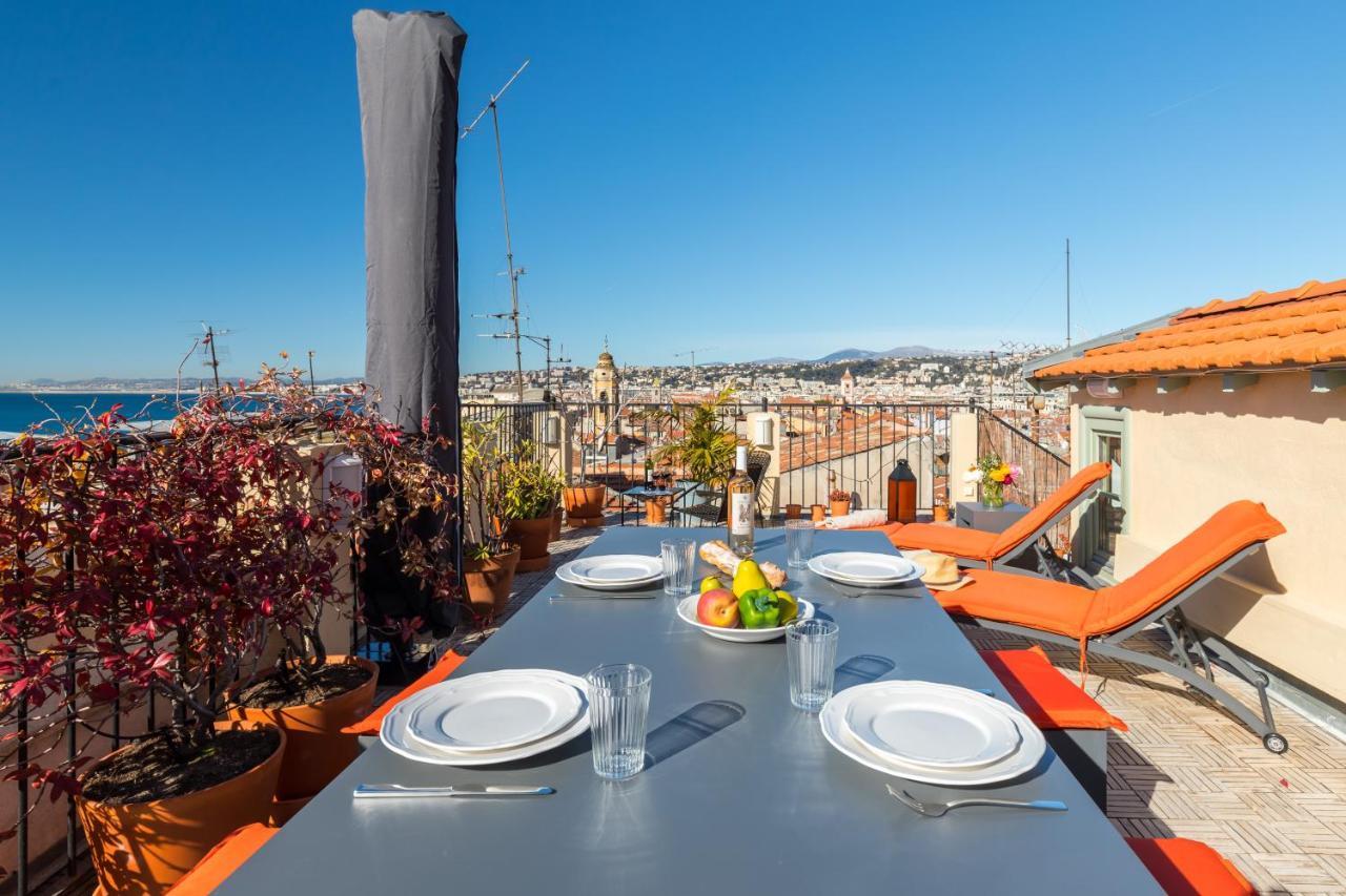 Le Château - THE MOST BEAUTIFUL SIGHT IN OLD TOWN, private terrace Nice Exterior foto